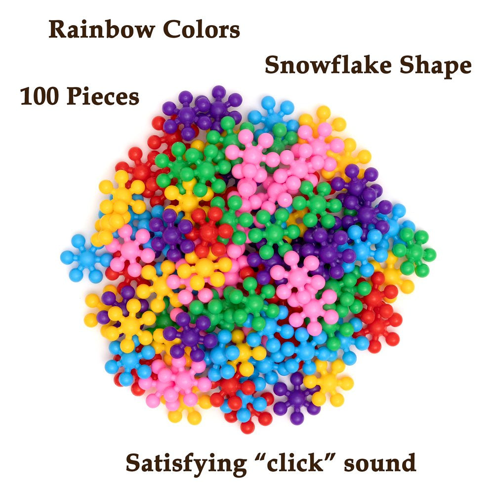 Skorter | 100 Pieces Building Discs Set - Multi-colored Connectable Block Bricks