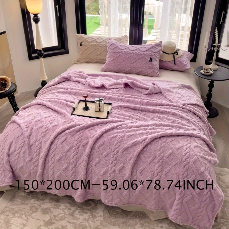 Skorter | 1 Piece Simple Layer Taffeta Blanket - Thin Multifunctional Bed Cover, Warm Garment for Bedroom and Living Room, Beige, All-Season Blanket