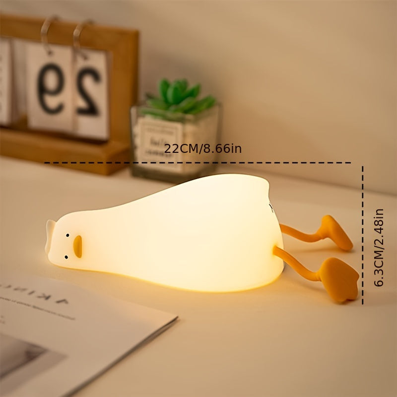 Skorter | Sleeping Duck Lamp - Rechargeable Dimmable Silicone Night Light