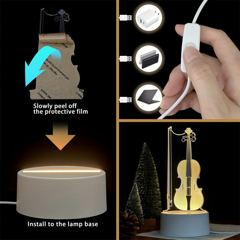 Skorter | MusicLamp - 3D Illusion Cello LED Table Lamp