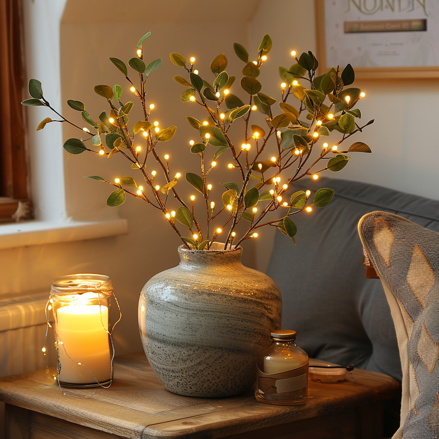 Skorter | LED Fairy Light Olive Branch
