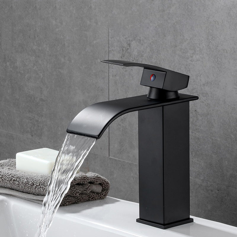 Skorter | Basin Waterfall Outlet Single Lever Tap with LED Light