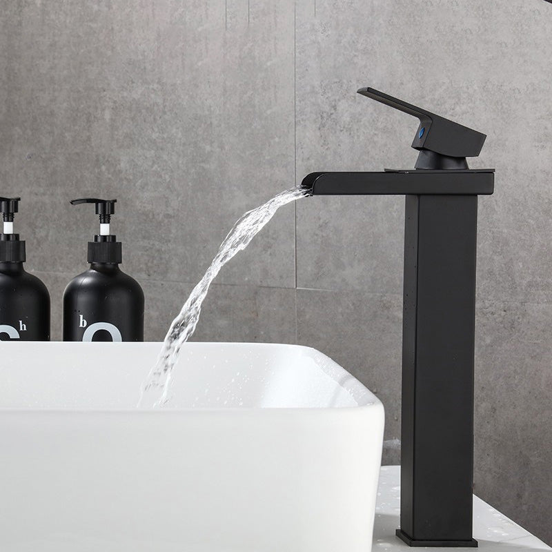 Skorter | Basin Waterfall Outlet Single Lever Tap with LED Light