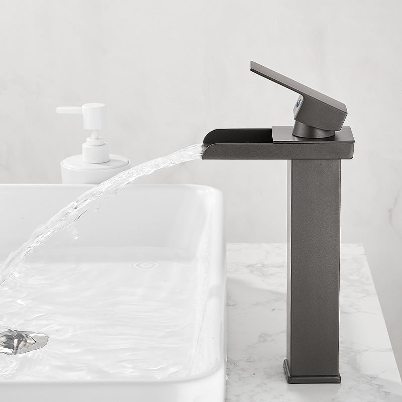Skorter | Basin Waterfall Outlet Single Lever Tap with LED Light