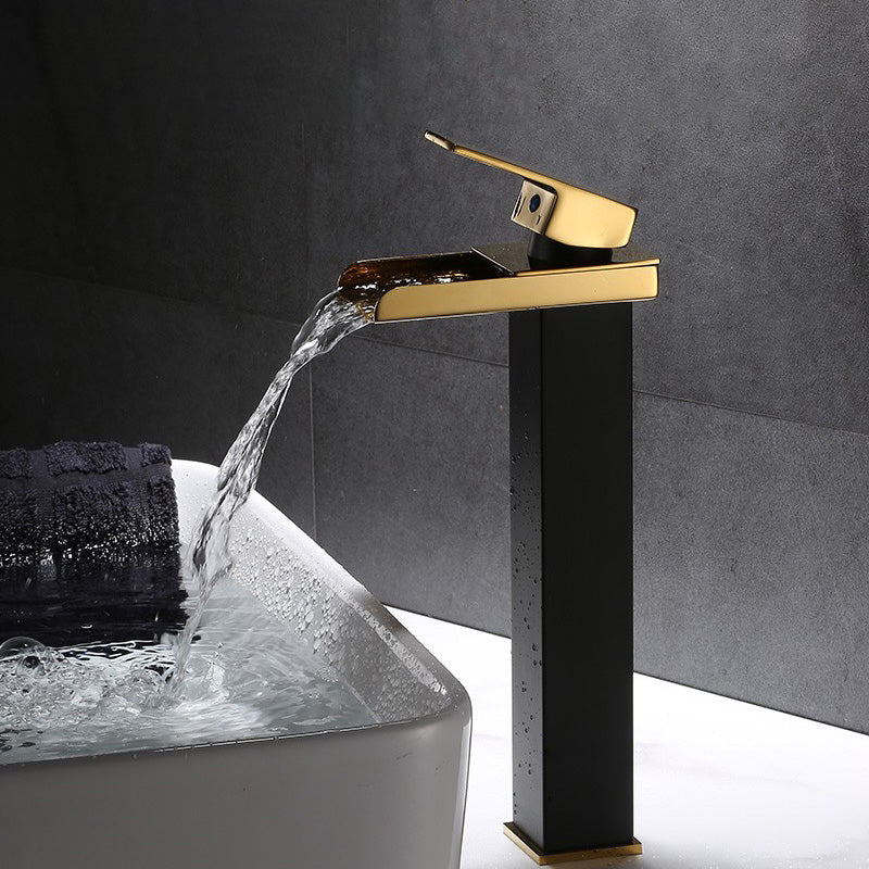 Skorter | Basin Waterfall Outlet Single Lever Tap with LED Light