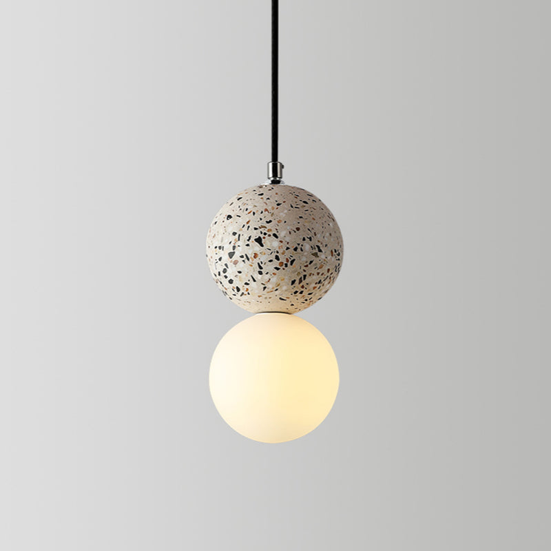 Skorter | Aurora Small Modern LED Ceiling Lamps - Black and White Glass for Dining Table