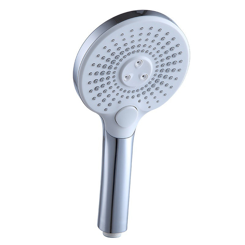 Skorter | Basic Shower Head Round Plastic Handheld Shower Head in Silver