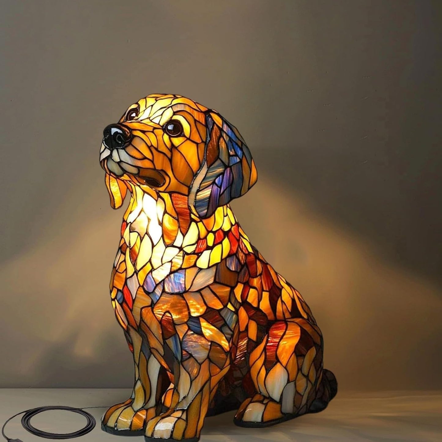Skorter | GlowPaw Dog Tribute Lamp – Handmade Acrylic Night Light for Dog Lovers (USB Powered)