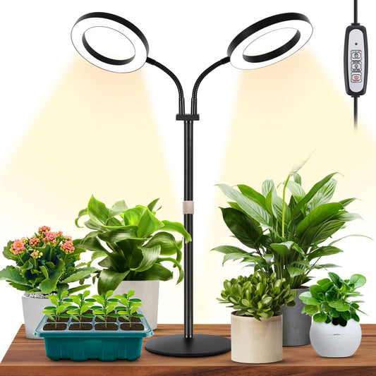 Skorter | Lbw Growth Light for Indoor Plants Full Spectrum, Plant Lighting for Indoor Growth, Led Plant Lamp for Indoor Houseplant with Automatic Timer, Adjustable Height and Brightness