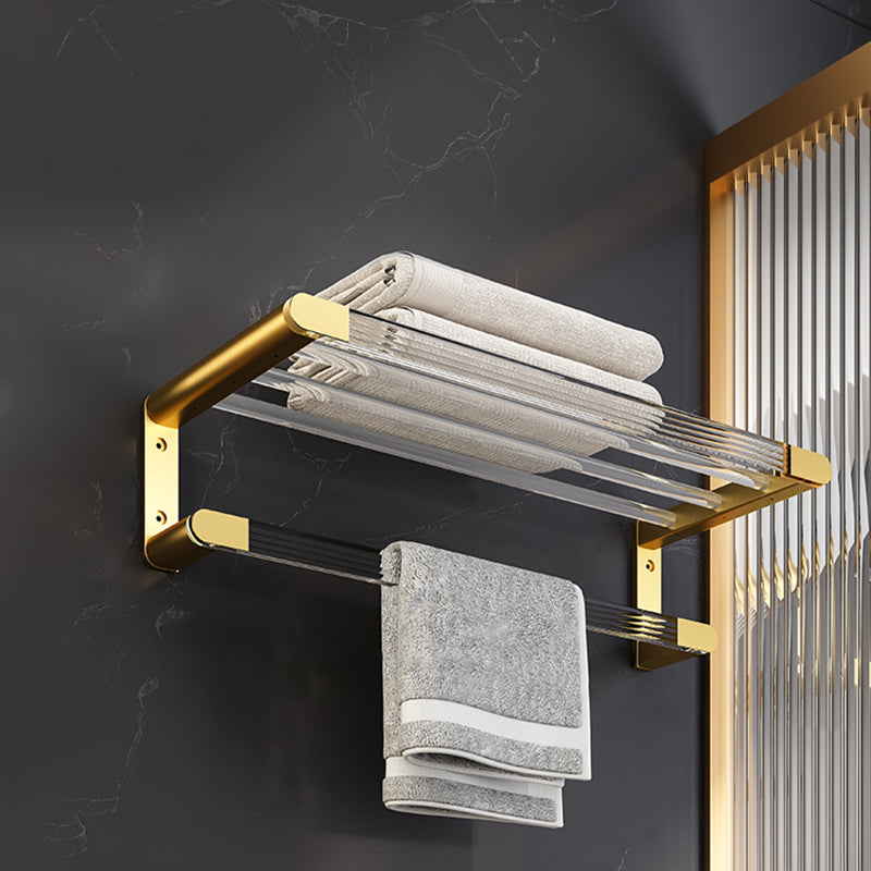 Skorter | 6-piece bathroom accessory set made of gold-colored metal bathroom hardware set