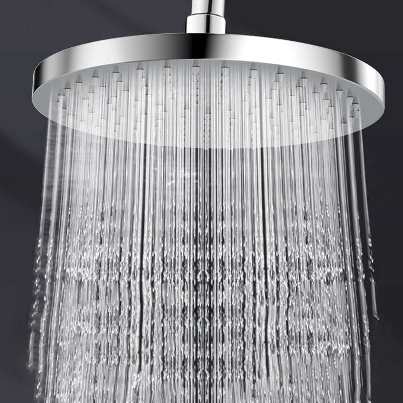 Skorter | Metal Shower Combo Contemporary Fixed Shower Head with Round and Rectangular Shape