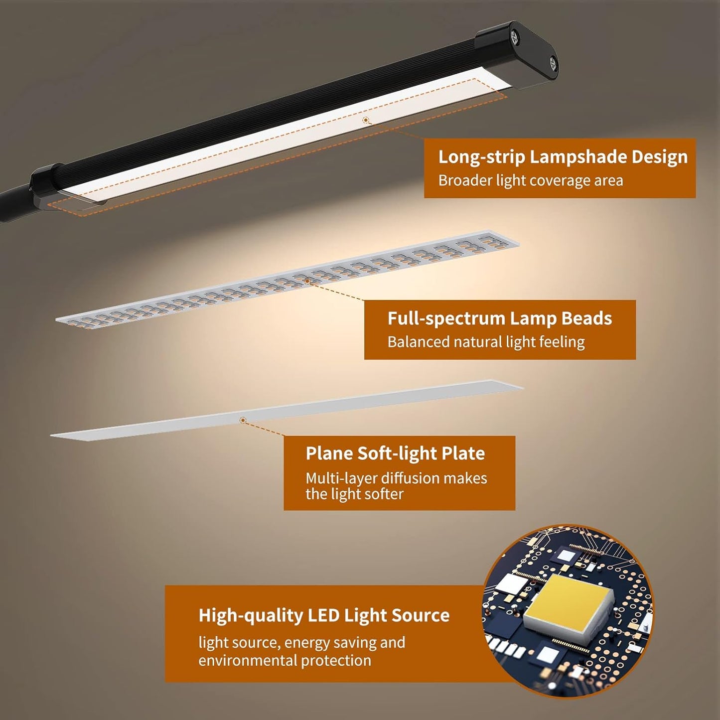 Skorter | 77 LED Desk Clamp Lamp with USB Power & Flexible Gooseneck – Serava