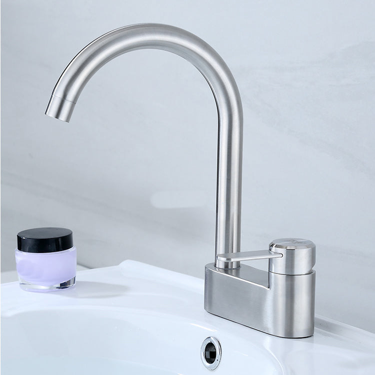 Skorter | Deck Mounted Center Freestanding Bathtub Filler Single Handle Freestanding Faucet