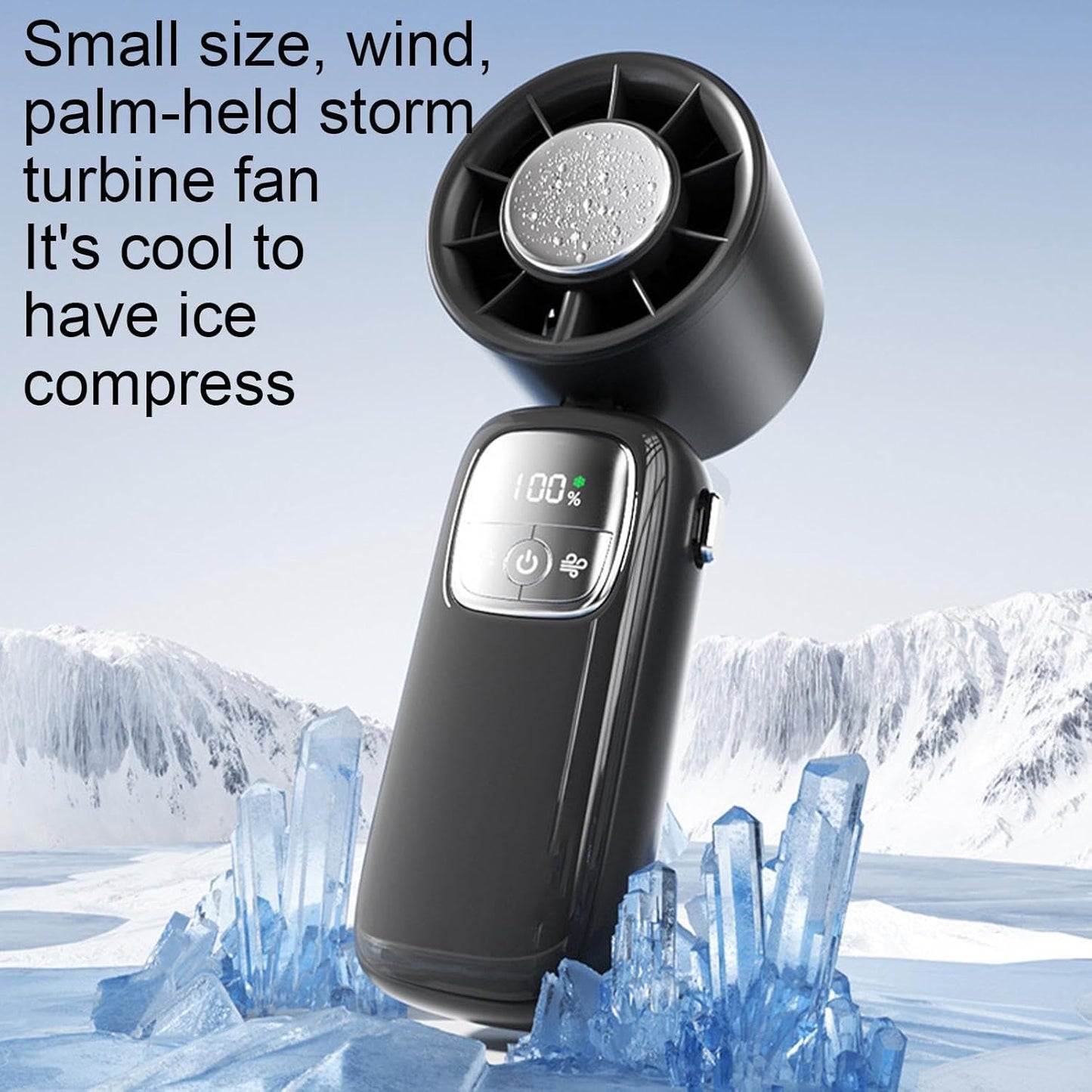 Skorter | Portable Foldable Handheld Fan with LED Display 100 Speeds