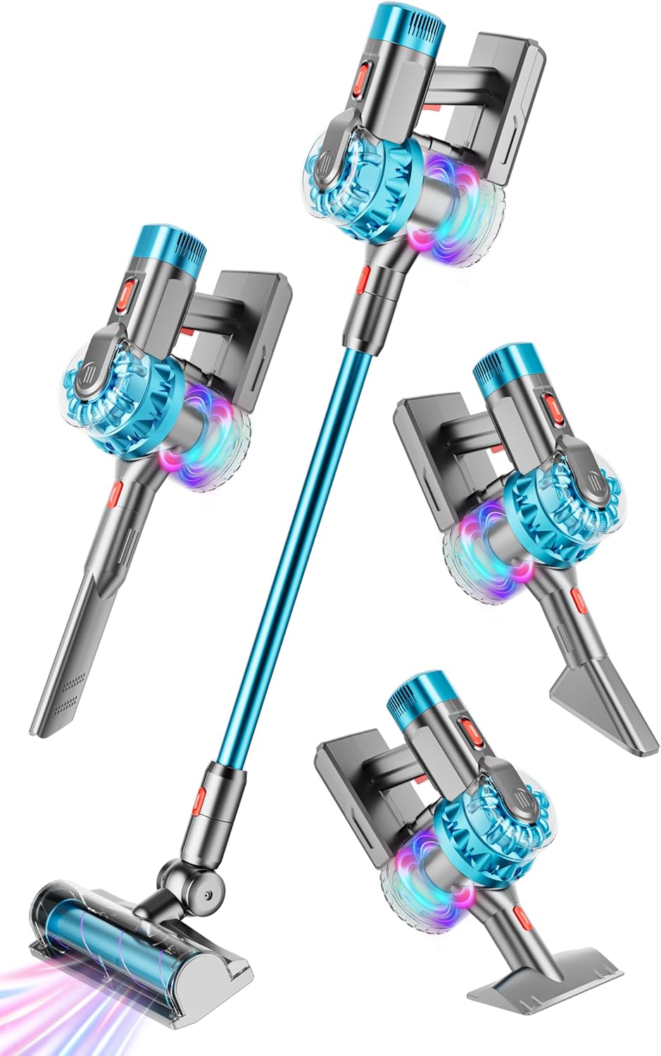 Skorter | 4-in-1 Kids Vacuum Cleaner | Real Working Toy Vacuum with Lights & Sounds