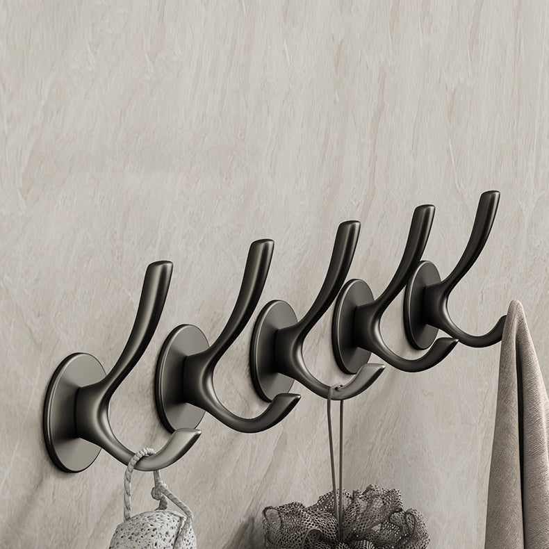 Skorter | 10-piece Bathroom Accessory Set Modern Matte Grey Bathrobe Hooks