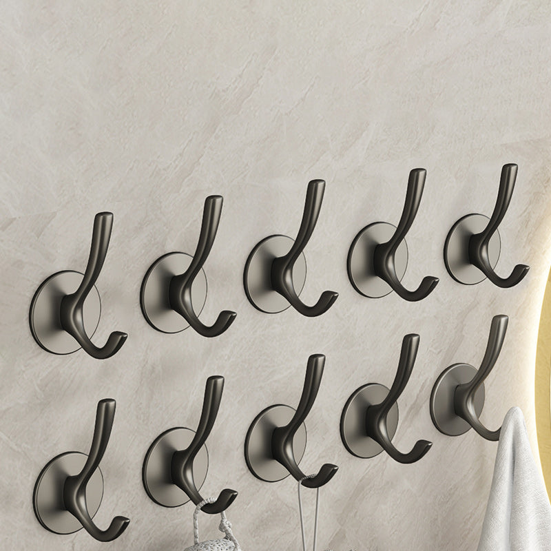 Skorter | 10-piece Bathroom Accessory Set Modern Matte Grey Bathrobe Hooks