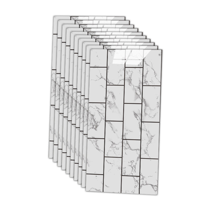 Skorter | 12" x 24" Marbling Single Panel Waterproof Splashback Wall Tile for Bathroom