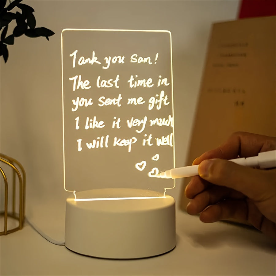 Skorter | LumiBoard - Modern LED Message Board Table Lamp with Pen