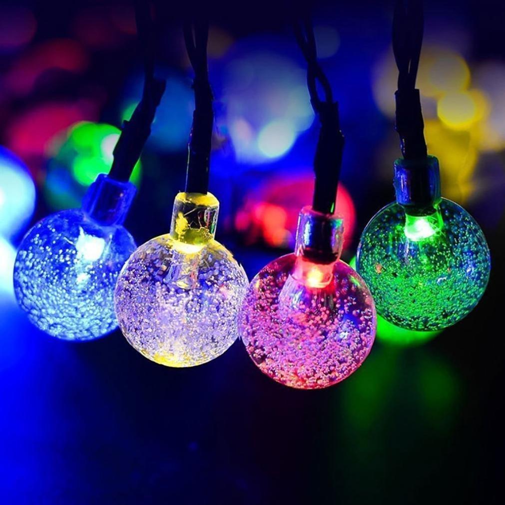 Skorter | Solar-powered Crystal Ball String Lights