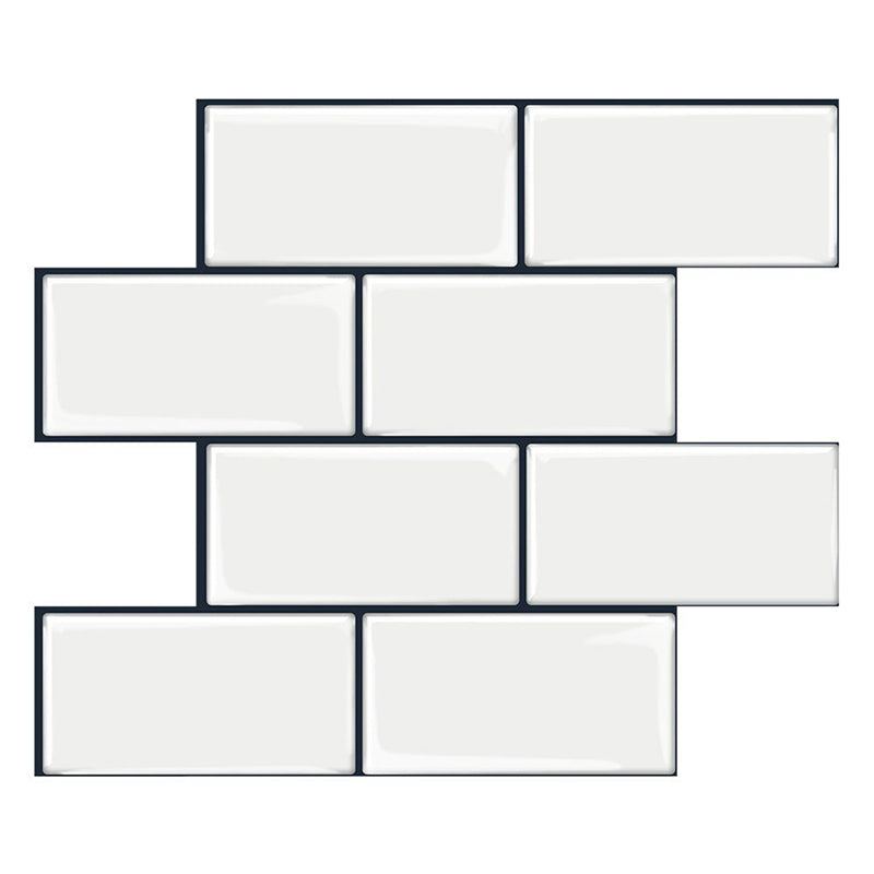Skorter | PVC Subway Tile Wallpaper Waterproof Peel and Stick Splashback Tile
