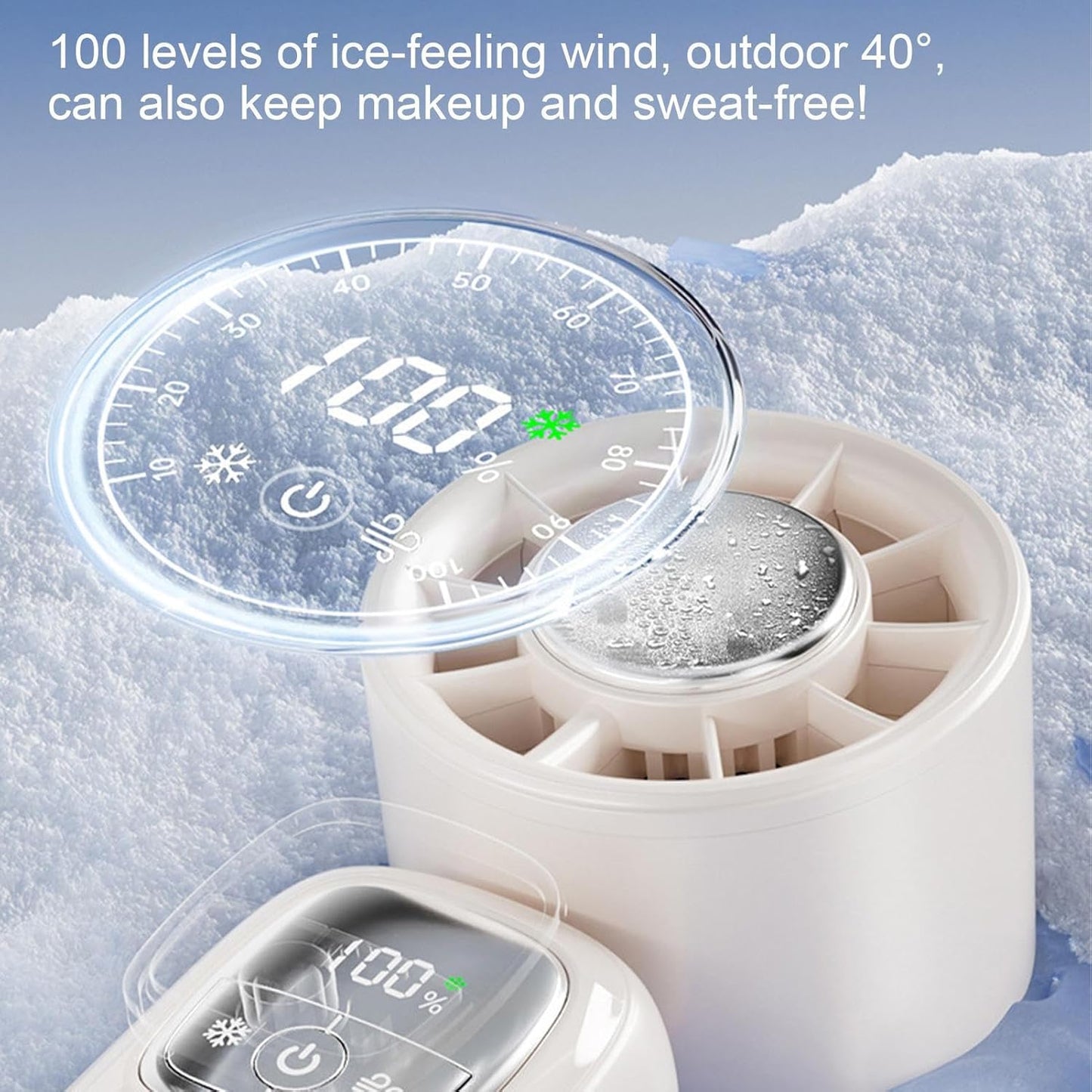 Skorter | Portable Foldable Handheld Fan with LED Display 100 Speeds