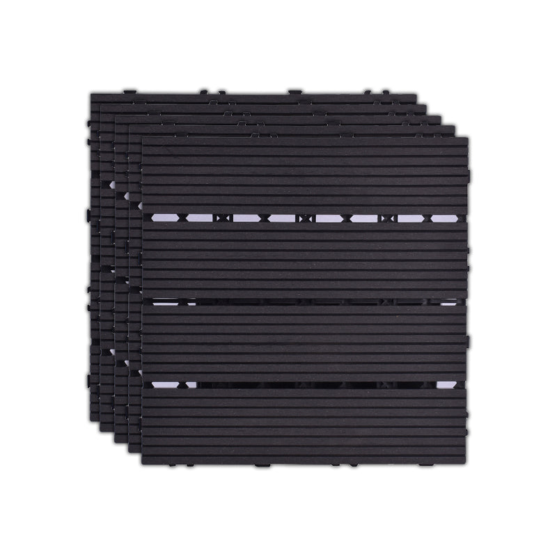Skorter | 11 Pack 12" X 12" Square Deck/Patio Tiles Snap Fit for Outdoor Patio Tiles