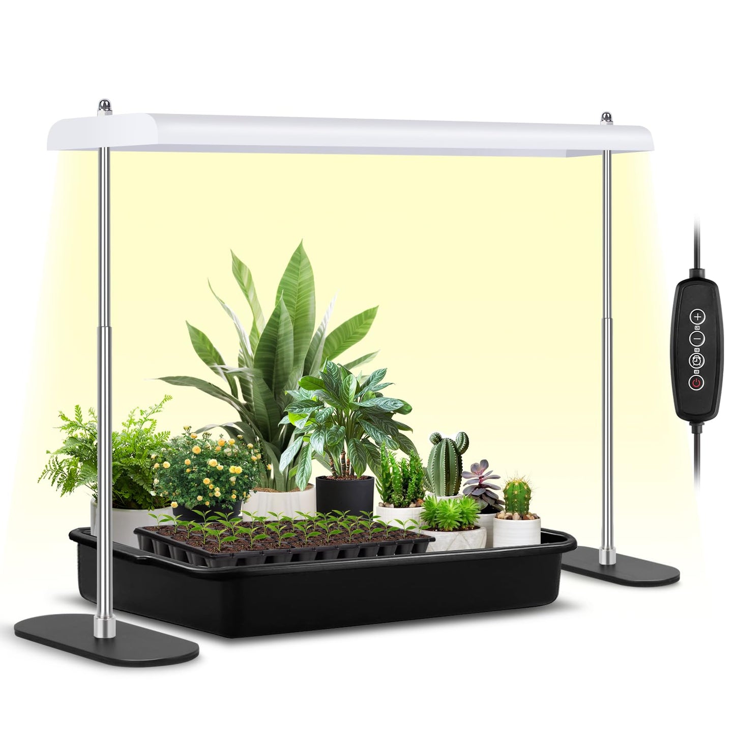 Skorter | Foxgarden® Growth Light Stand, Advanced Led Plant Growth Lighting With 4/8/12T Timer, 6 Dimming Options, And Adjustable Height - Optimal For Indoor Plants In Seed, Vegetative, And Flowering Stages