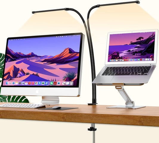 Skorter | 77 LED Desk Clamp Lamp with 70cm Flexible Gooseneck – Ravien