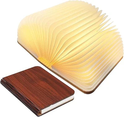 Skorter | LED Folding Book Light – Unique and Quirky Gift Idea for Book Lovers, Perfect for Reading Nooks or Bedside Tables | Creative and Compact Night Light