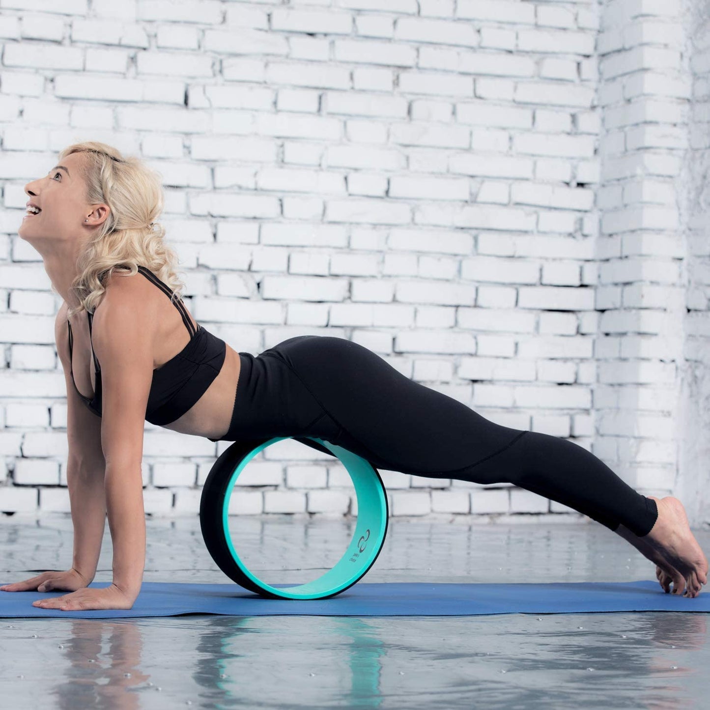 Skørter | Pete's Choice Yoga Wheels with Yoga Strap & Exercise Guide | Comfortable & Durable Yoga Balance Accessory | Increase Flexibility | Improve Posture