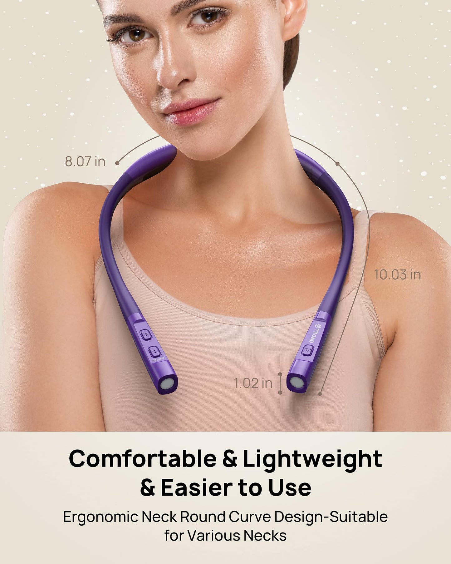 Skorter | Trond LED Neck Reading Light - 3 Color & Brightness, Rechargeable, Eye-friendly For Book Lovers