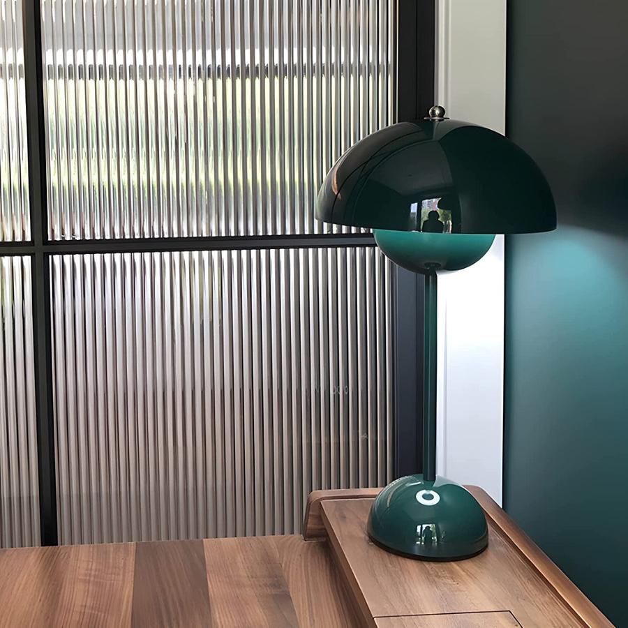 Skorter | Flowerpot Table Lamp - Rechargeable Bedside Lamp & Cordless Design Mushroom Shaped Lamps