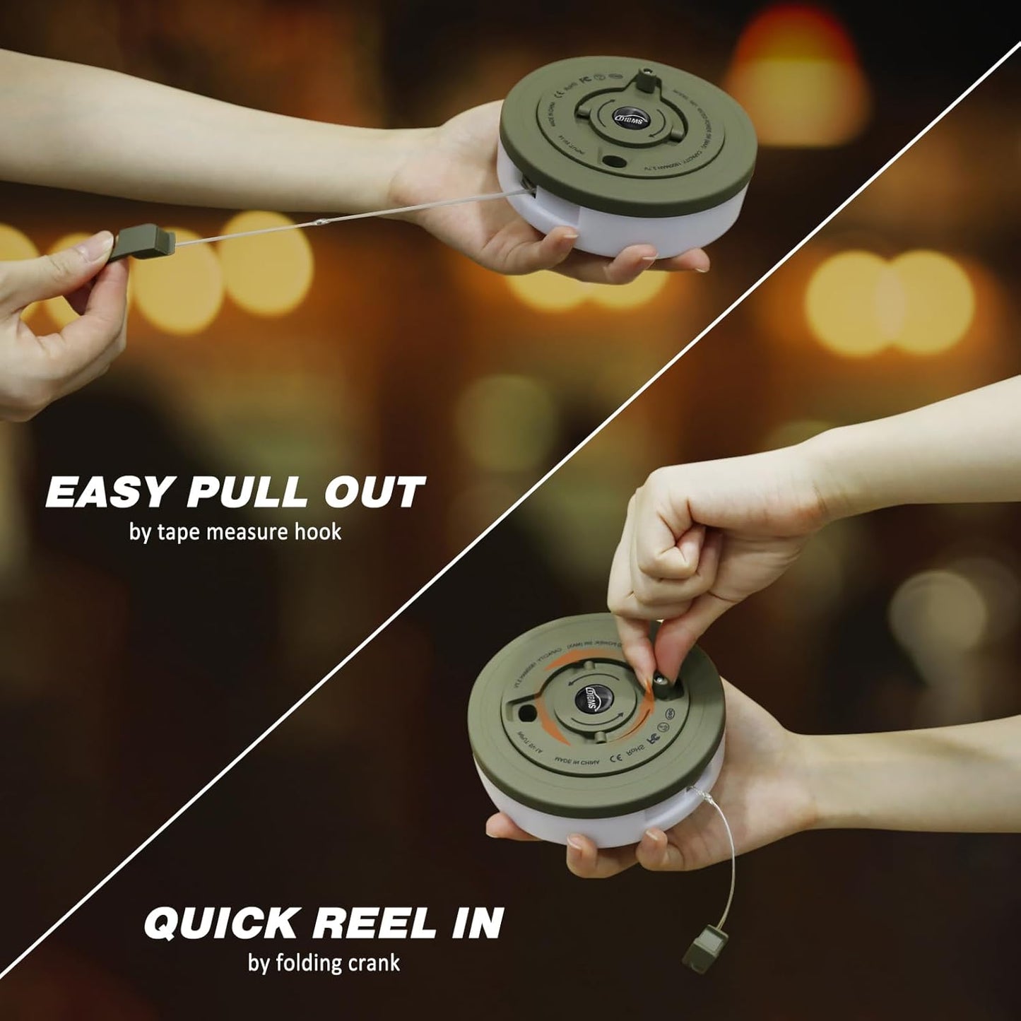 Skorter | Portable LED Camping String Light – USB Rechargeable Waterproof Fairy Lights for Outdoor & Indoor Use (10m)