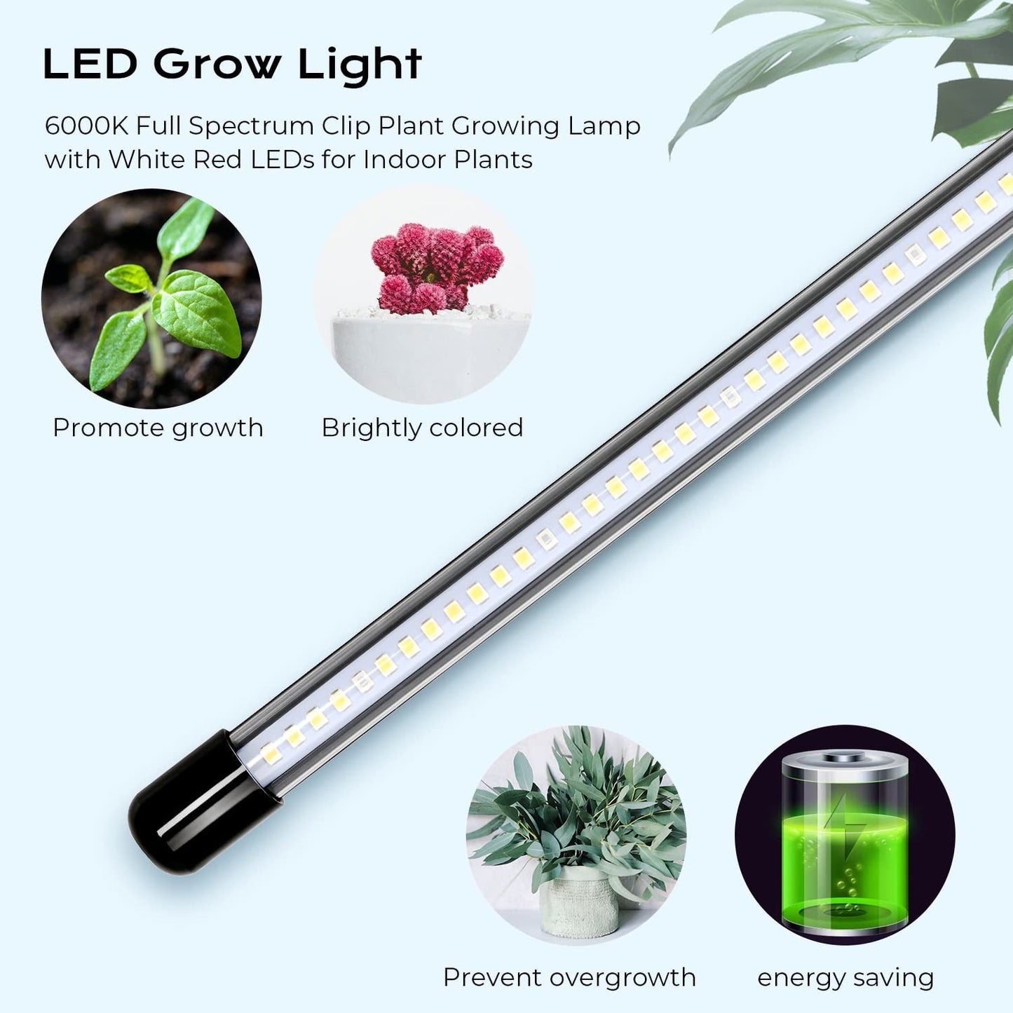 Skorter | Ipower Full Spectrum Clip Light With 84 LEDs, 3 Modes, 5 Dimmable Levels For Indoor Plants