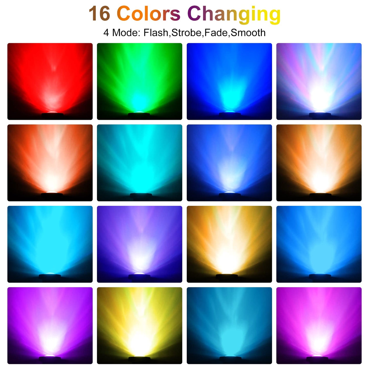 Skorter | Crepow Rgb Pond Lights With Timer, Ip68 Waterproof Led Spotlights For Garden & Aquarium (Set Of 2)