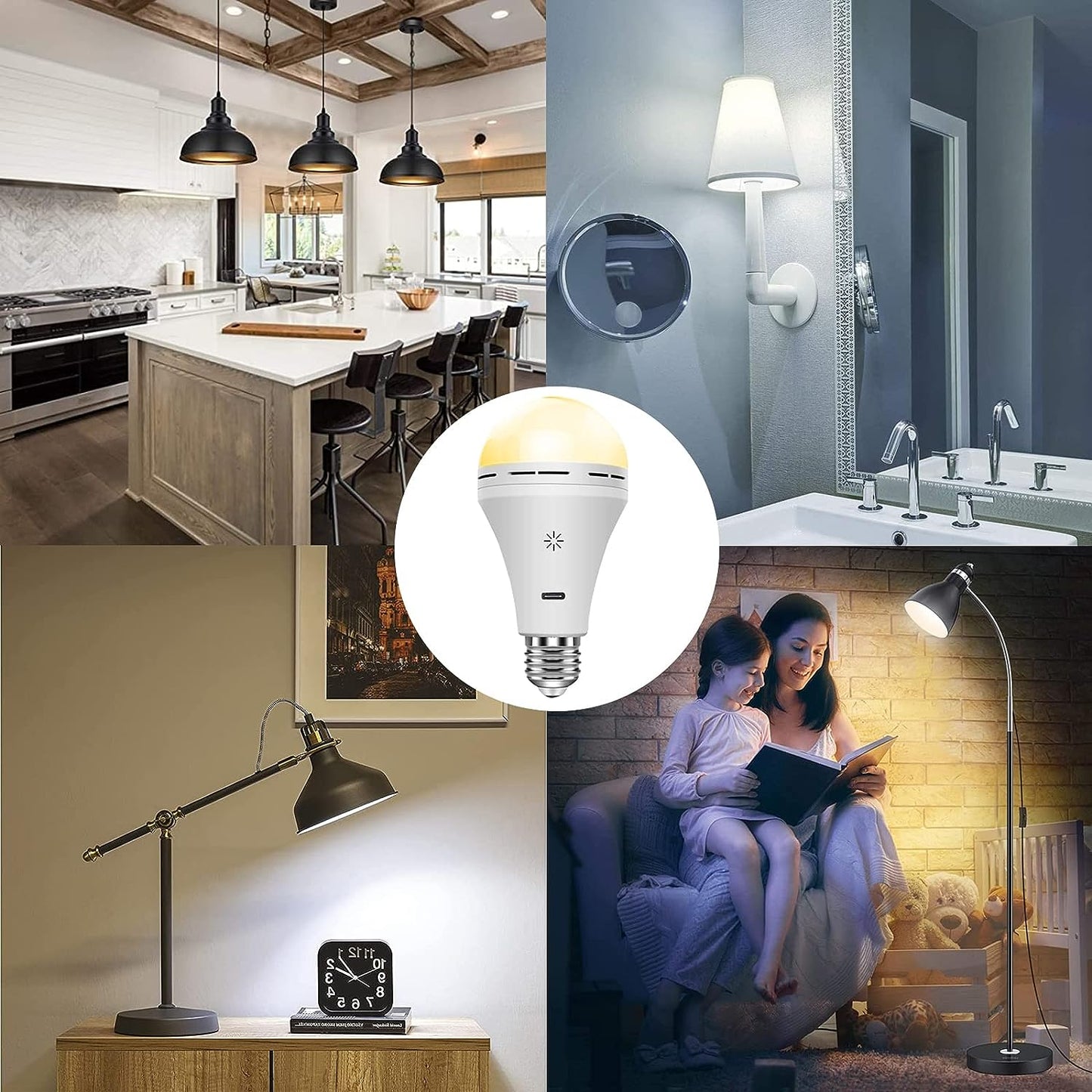 Skorter | FlexiLight Rechargeable LED Table Lamp – Wireless, Dimmable & Portable Indoor Outdoor Lighting