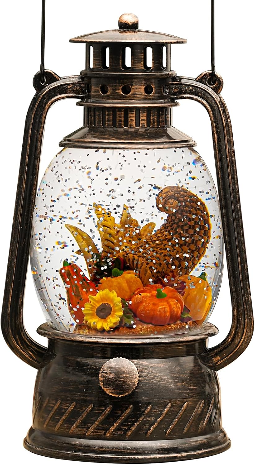 Skorter | Autumn Gloss Decorative Lamp with Pumpkins – Warm LED Light and 6-Hour Timer