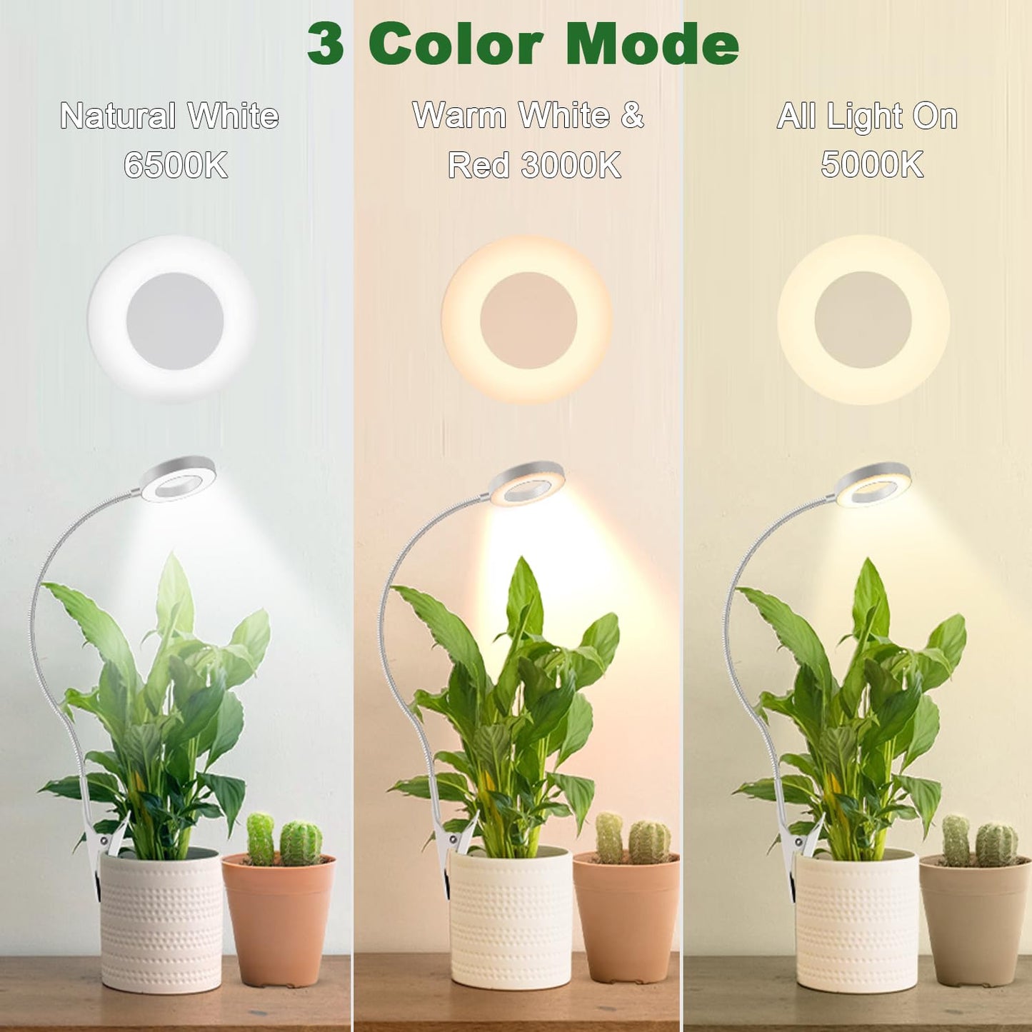 Skorter | Goadrom Growth Light For Indoor Plants, Full Spectrum Led, 10-Level Dimmable, 2-Pack