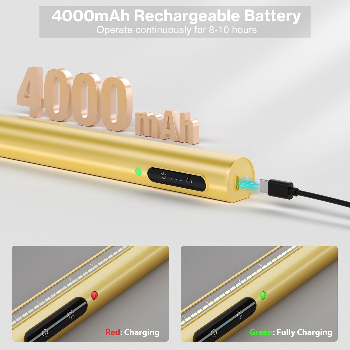 Skorter | Olafus Battery-Powered Picture Lighting with Remote Control, 3 Color Temperatures, Wireless Black Lamp