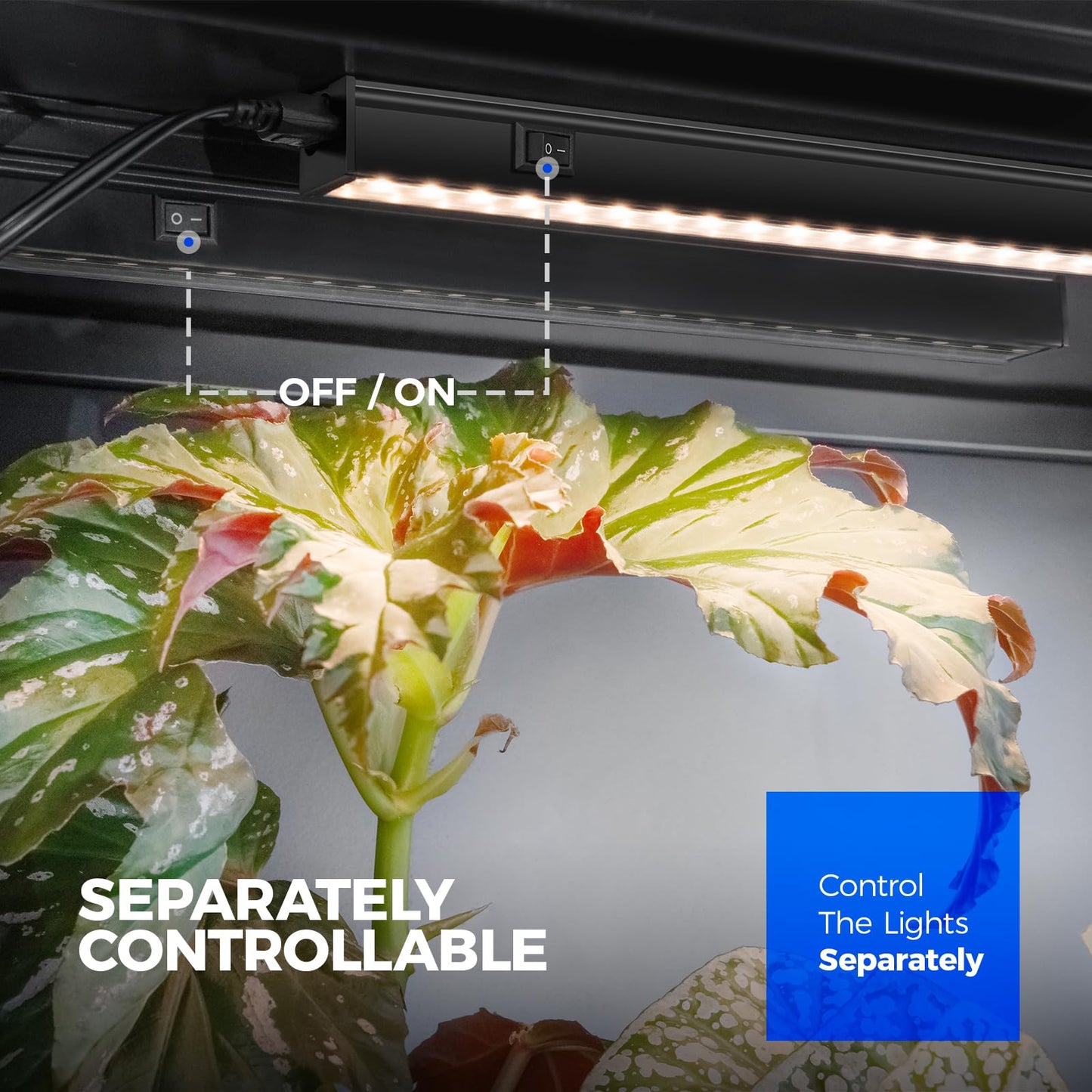 Skorter | Barrina 1Ft T5 Grow Lights Bulbs, Full Spectrum Led, Yellow, 4 Packs For Indoor Plants