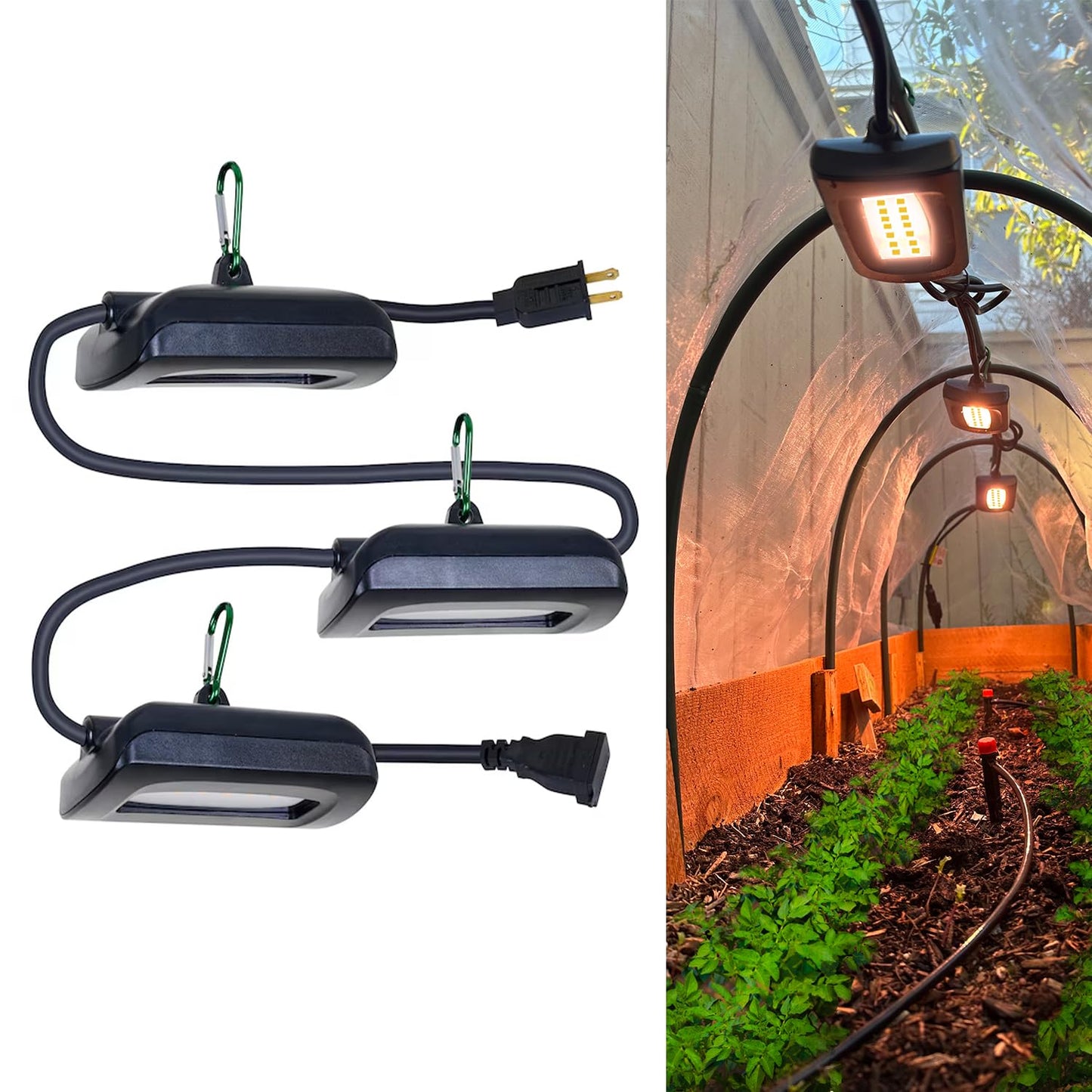 Skorter | Owleye 12Ft Led Grow Light, Ip65 Waterproof, Full Spectrum, Can be Connected, For Garden & Greenhouse