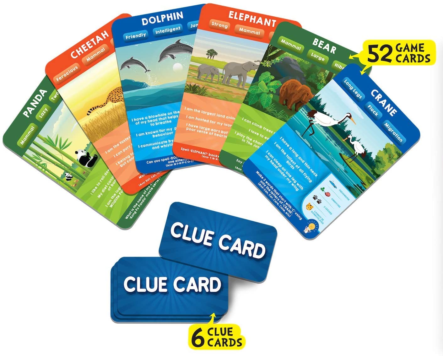 Skorter | Skillmatics Educational Game: Animal Planet - Guess in 10 (Ages 6-99) | Card Game of Smart Questions | General Knowledge for Kids, Adults and Families | Gifts for Boys and Girls