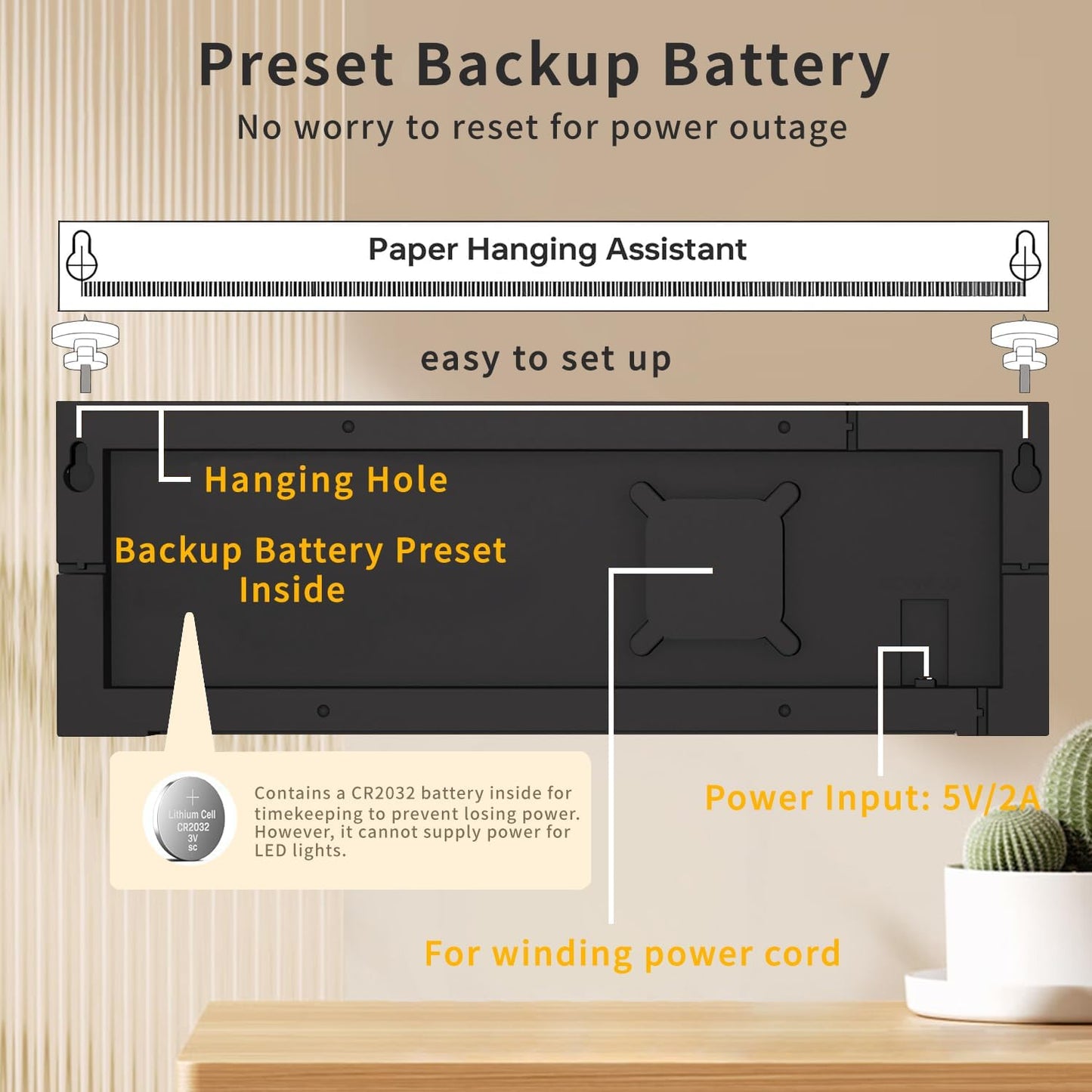 Skorter | 16-Inch RGB Digital Wall & Desk Alarm Clock with Remote – Lumeris
