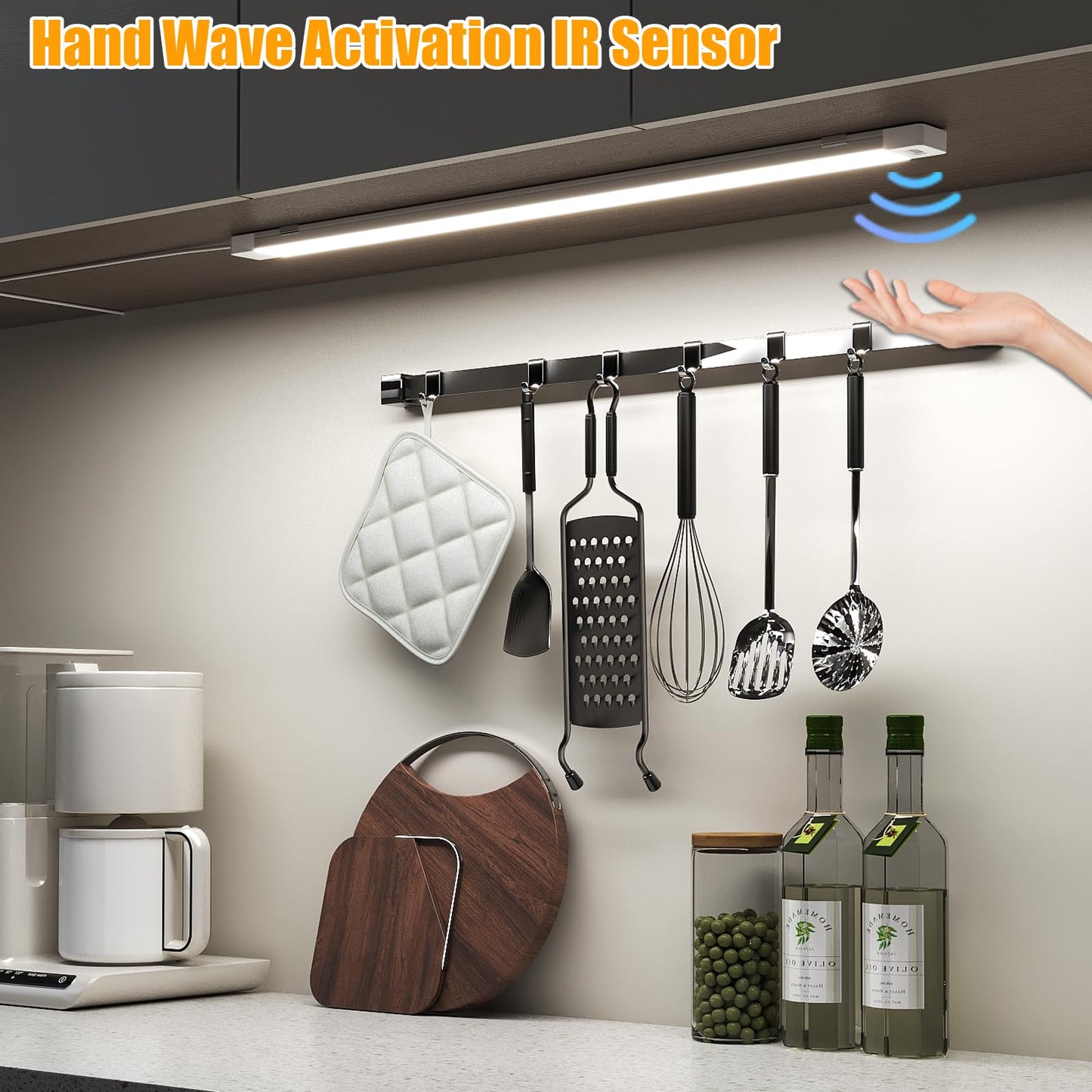 Skorter | Myplus 16" LED Under Bench Light, Motion Sensor, 450 Lumen, 5 Color Options, 2-Pack