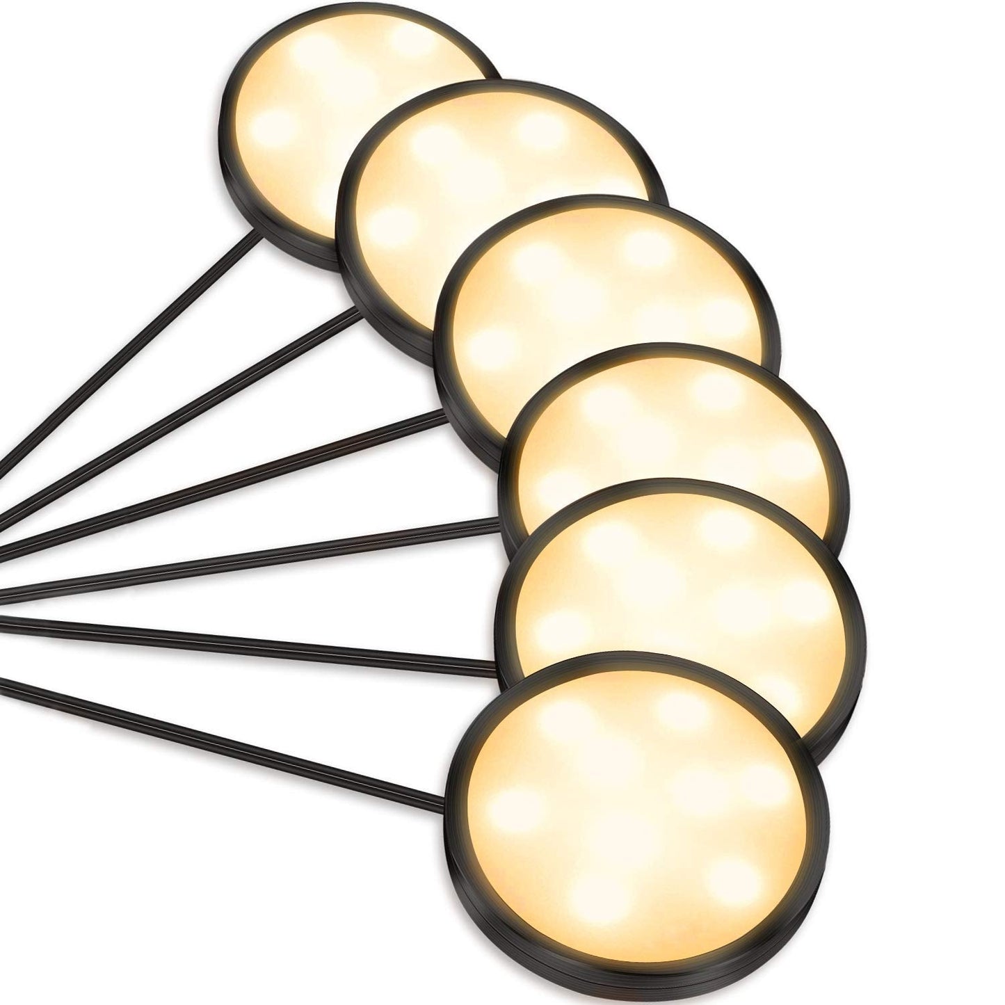 Skorter | Ygs-Tech Led Under Cabinet Lighting Set, 1020 Lumen, 3000K Warm White, 6-Pack