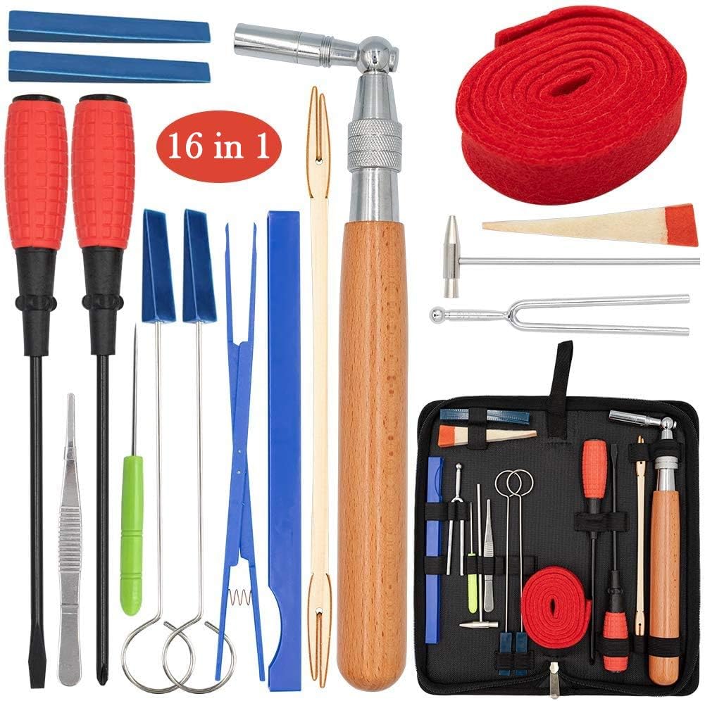 Skorter | Professional 16-Piece Piano Tuning Kit with Storage Case – Arvena