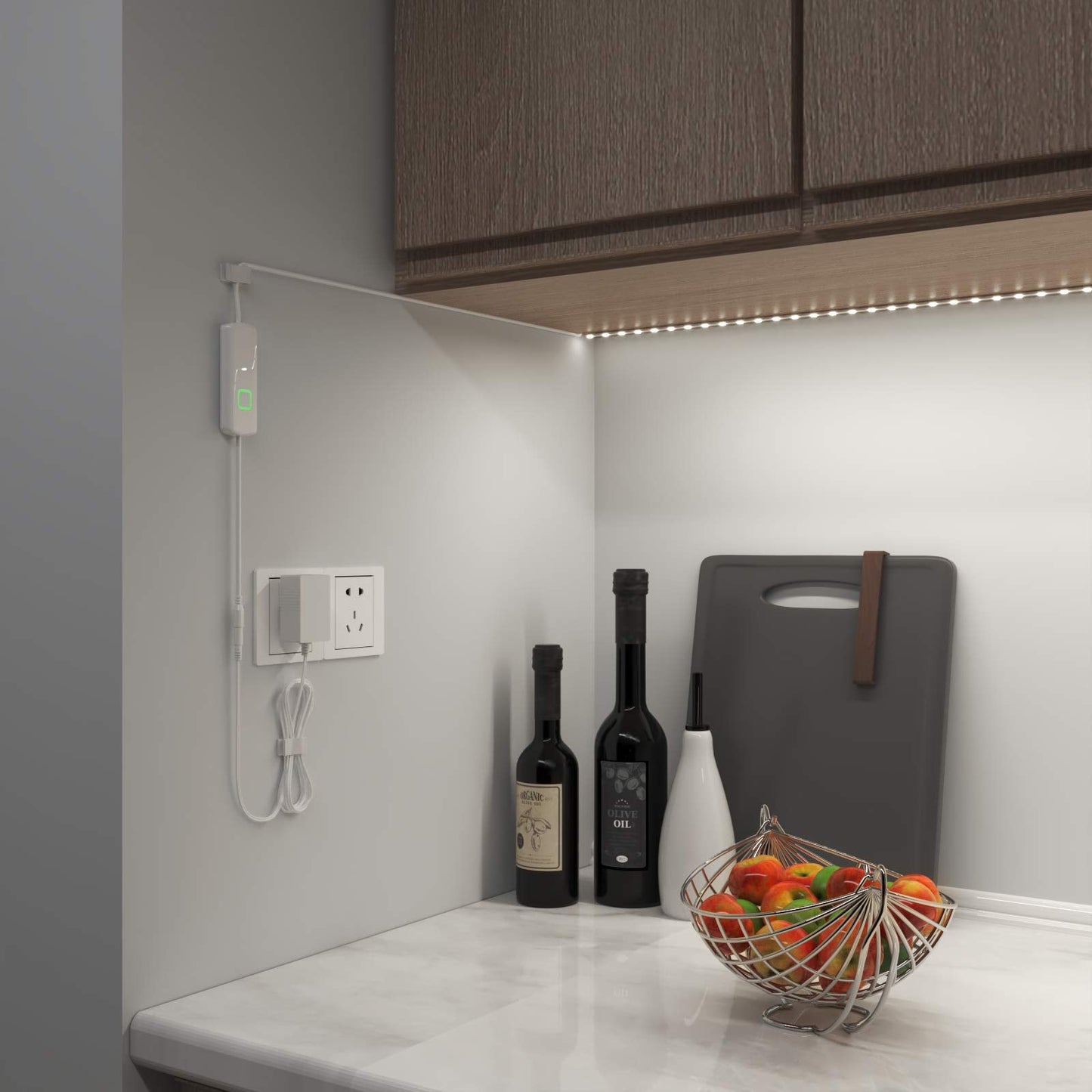 Skorter | Myplus 32.8Ft Dimmable Led Strip Light 6500K Cold White, Flexible Under Cabinet Lighting