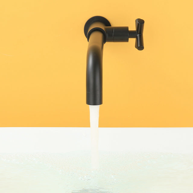 Skorter | Widely used wall-mounted bathroom sink faucet cross handle low arch faucet