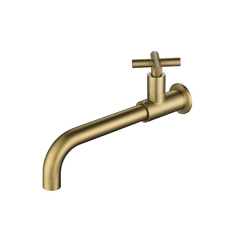 Skorter | Widely used wall-mounted bathroom sink faucet cross handle low arch faucet